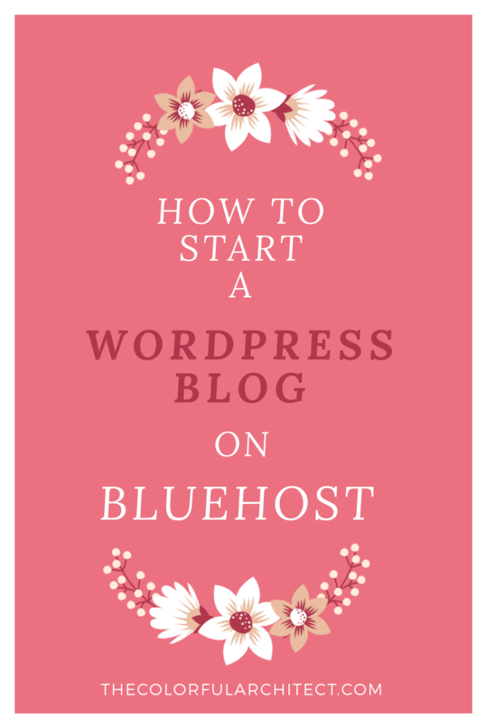 Start a Blog on Bluehost